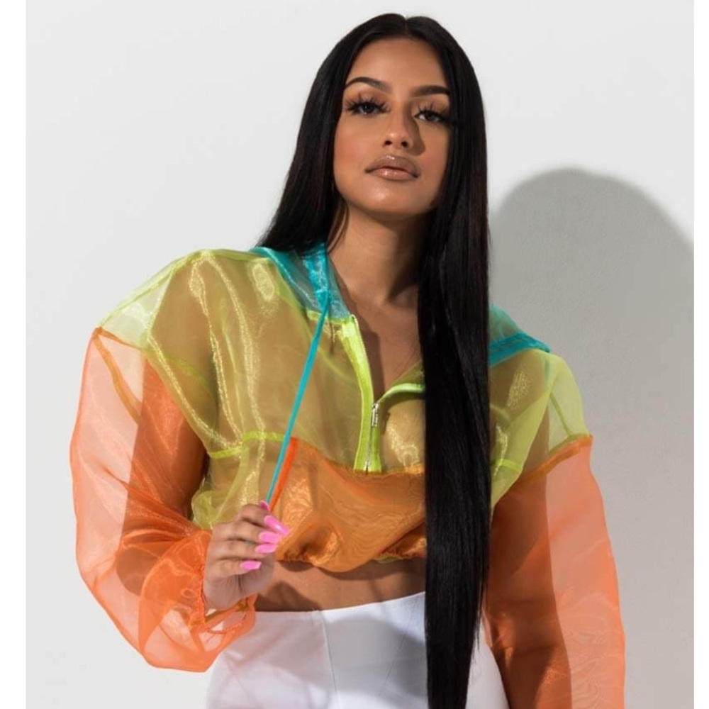 Cute Mesh Cropped Jacket
